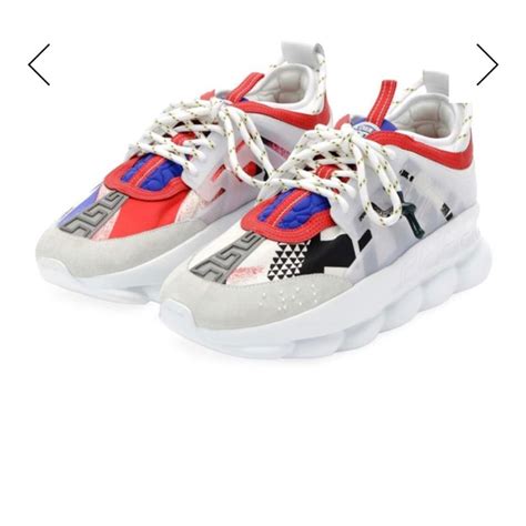 Versace Colorblock Chain Reaction Sneakers 